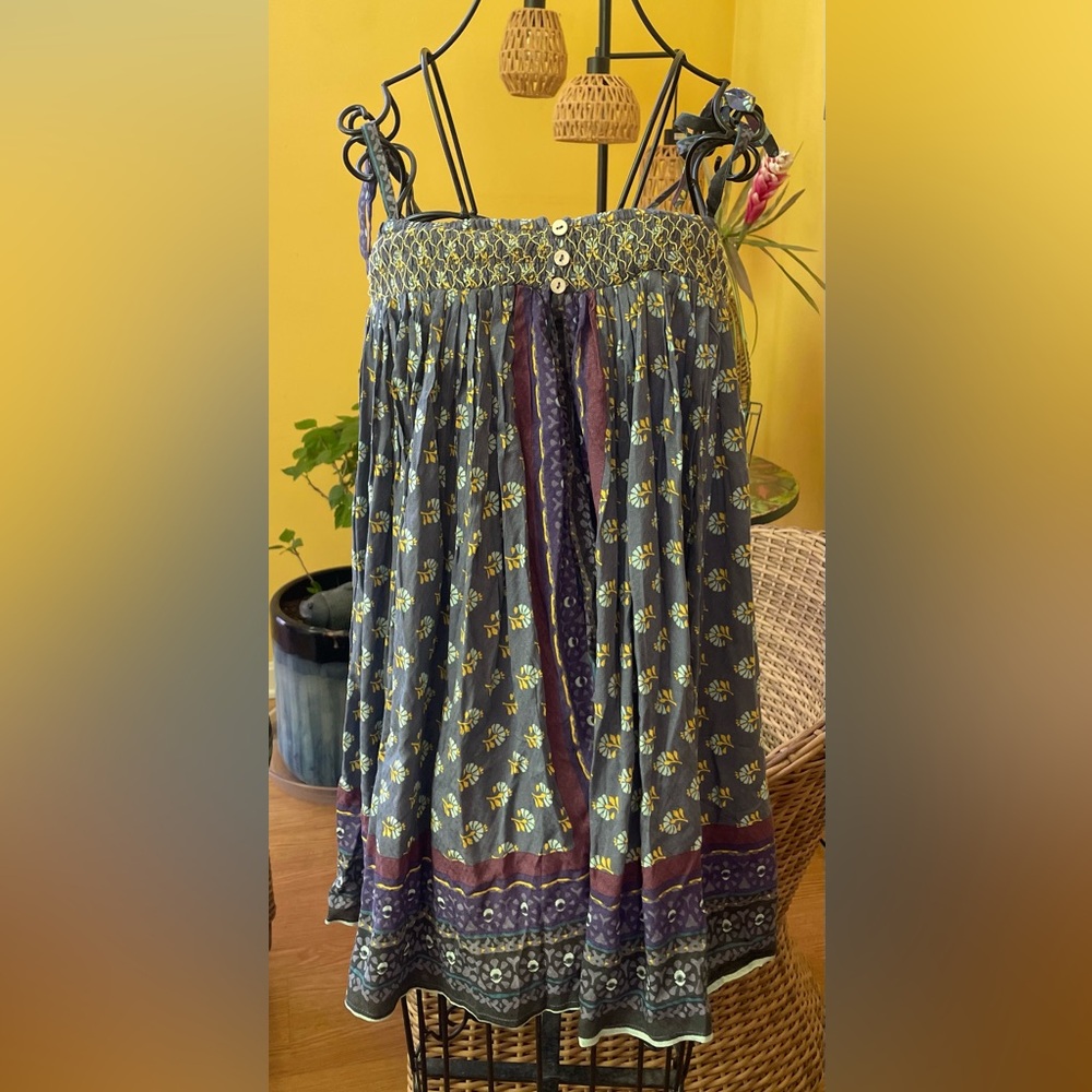 NWT Intimately Free People Boho Floral Dress with Spaghetti Straps Size Small